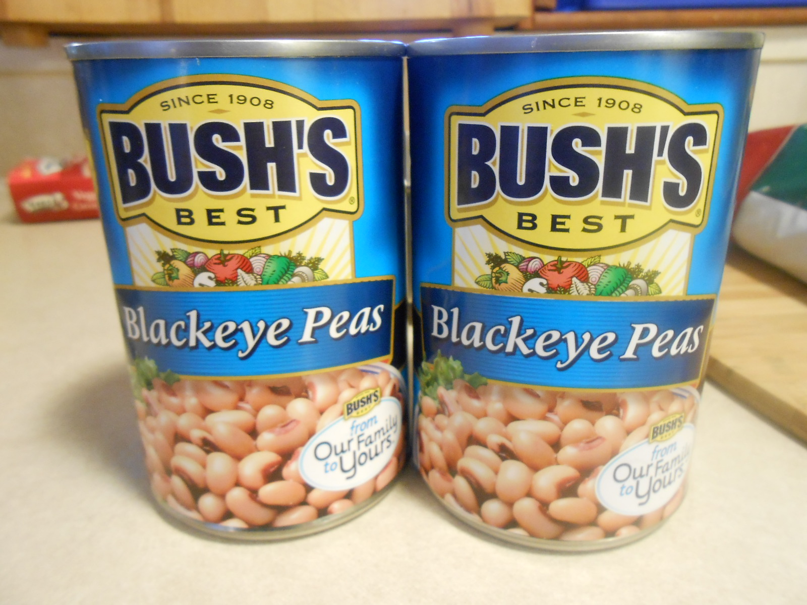 BUSH'S BLACKEYE PEAS CANS