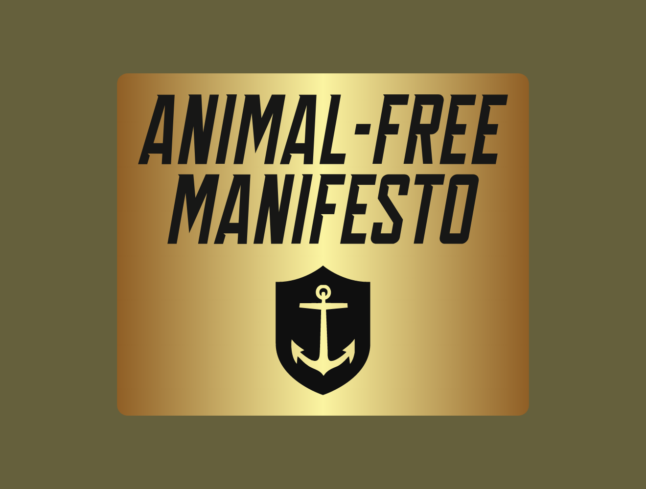 ANIMAL FREE MANIFESTO