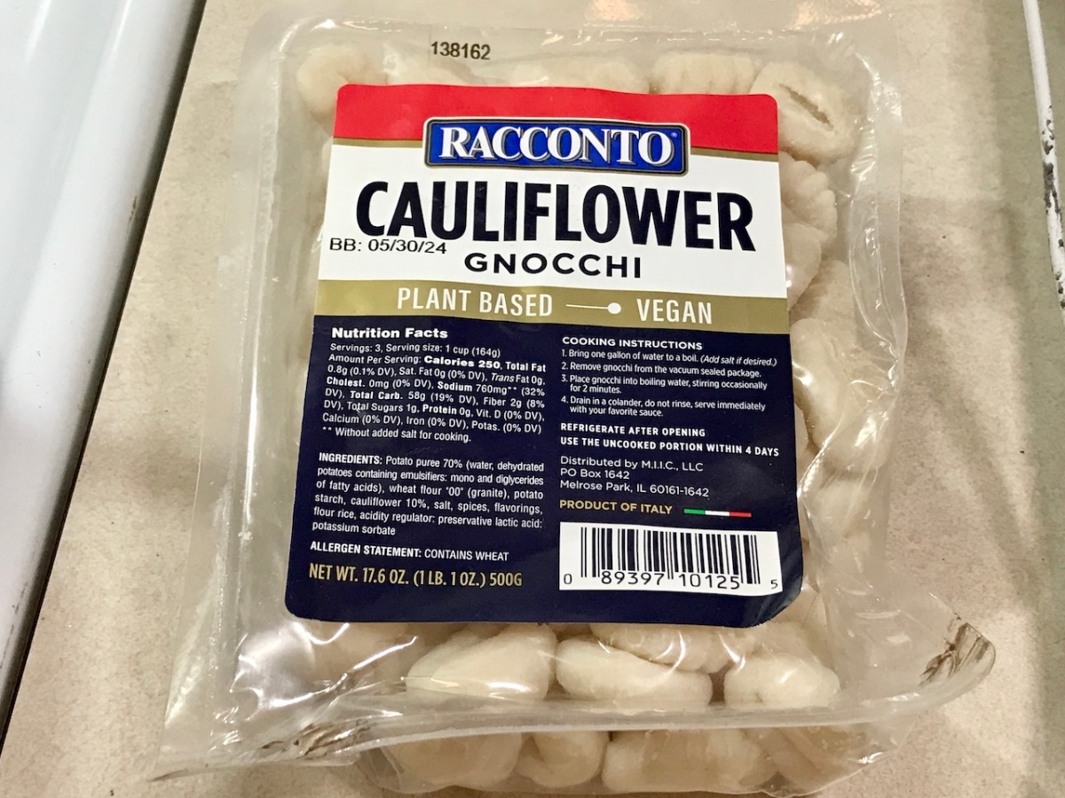 Racconto Cauliflower Gnocchi